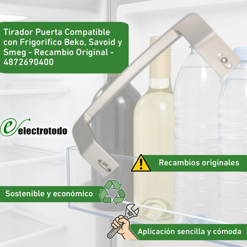 Tirador ORIGINAL Inox Beko 4900060400