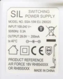 Rowenta RS-RH4901 Air Force Vacuum Cleaner Charger 18V