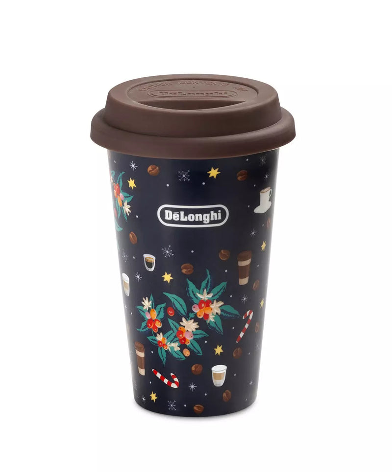 Delonghi ceramic thermal mug and silicone lid Christmas 300 ml DLSC075