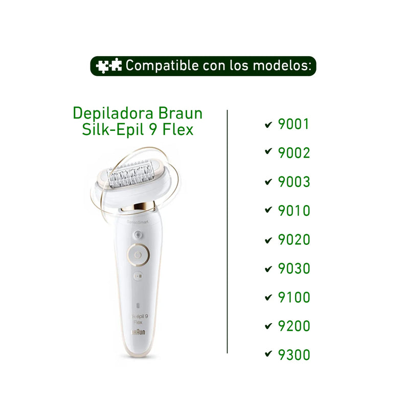 Cabezal depilacion Braun Silk Epil 9 Flex 81719648