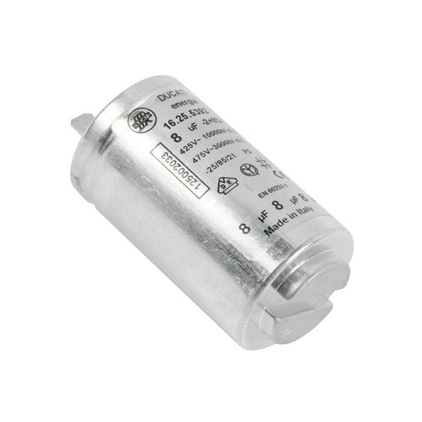 8uF capacitor for drum dryer. Electrolux 1250020334