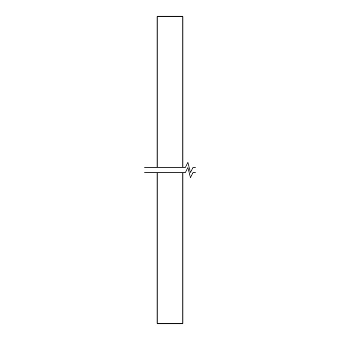 Sealing tape for rear panel 485x6mm Electrolux 1251139430