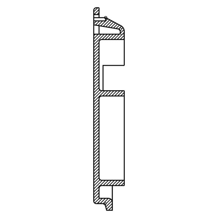 Door closing hook plate Electrolux NEX4 1254260027