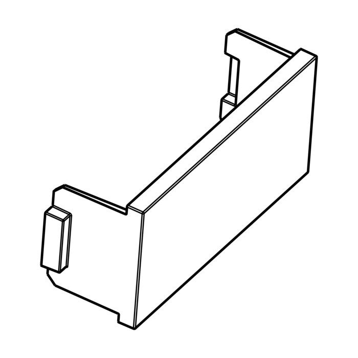 Electrolux Silver Door Hinge 272mm x 31mm x 66mm. 8074982037