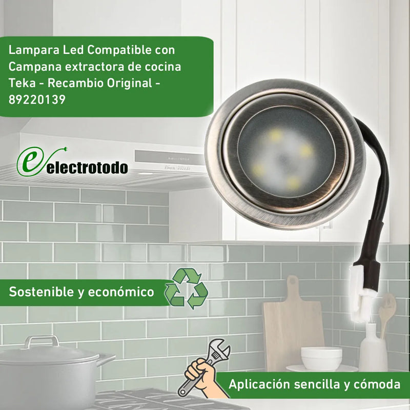 Portalamparas led campana Teka 89220139