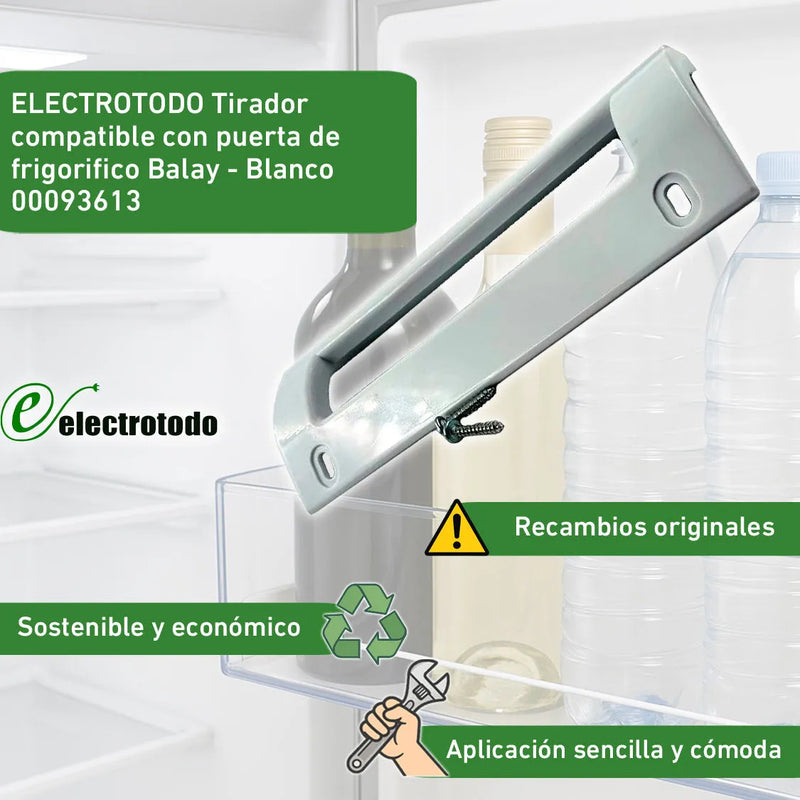 Balay refrigerator handle, Lynx, Crolls, Bosch 00093613