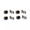 Kit 4 mandos de cocina universal negros