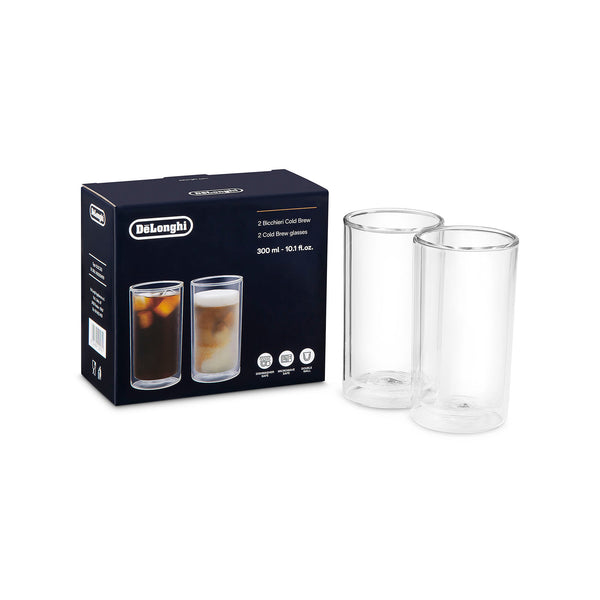 Set of 2 double-walled glasses for Delonghi coffee maker AS00004179