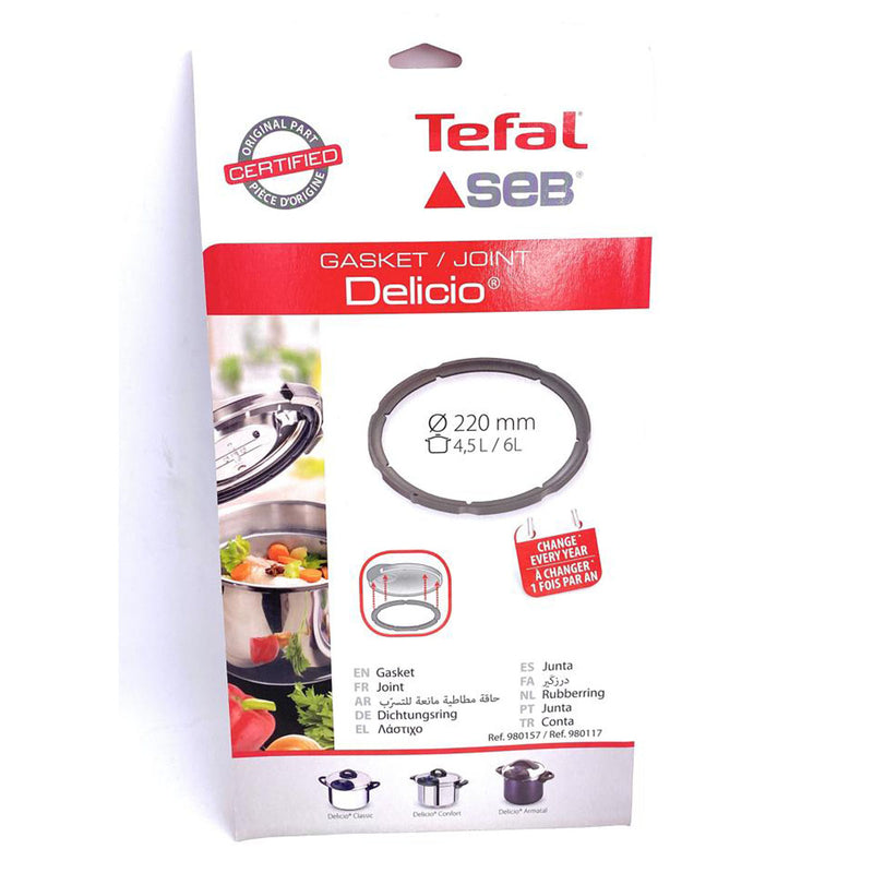 Tefal Delicio Pressure Cooker Rubber 4,5 - 6 lt 980157 Delicio Classic,  Delicio Comfort - AliExpress