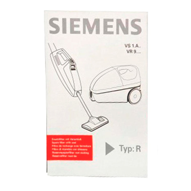 Bolsa aspirador Siemens tipo R 8+1 con cierre  00460687