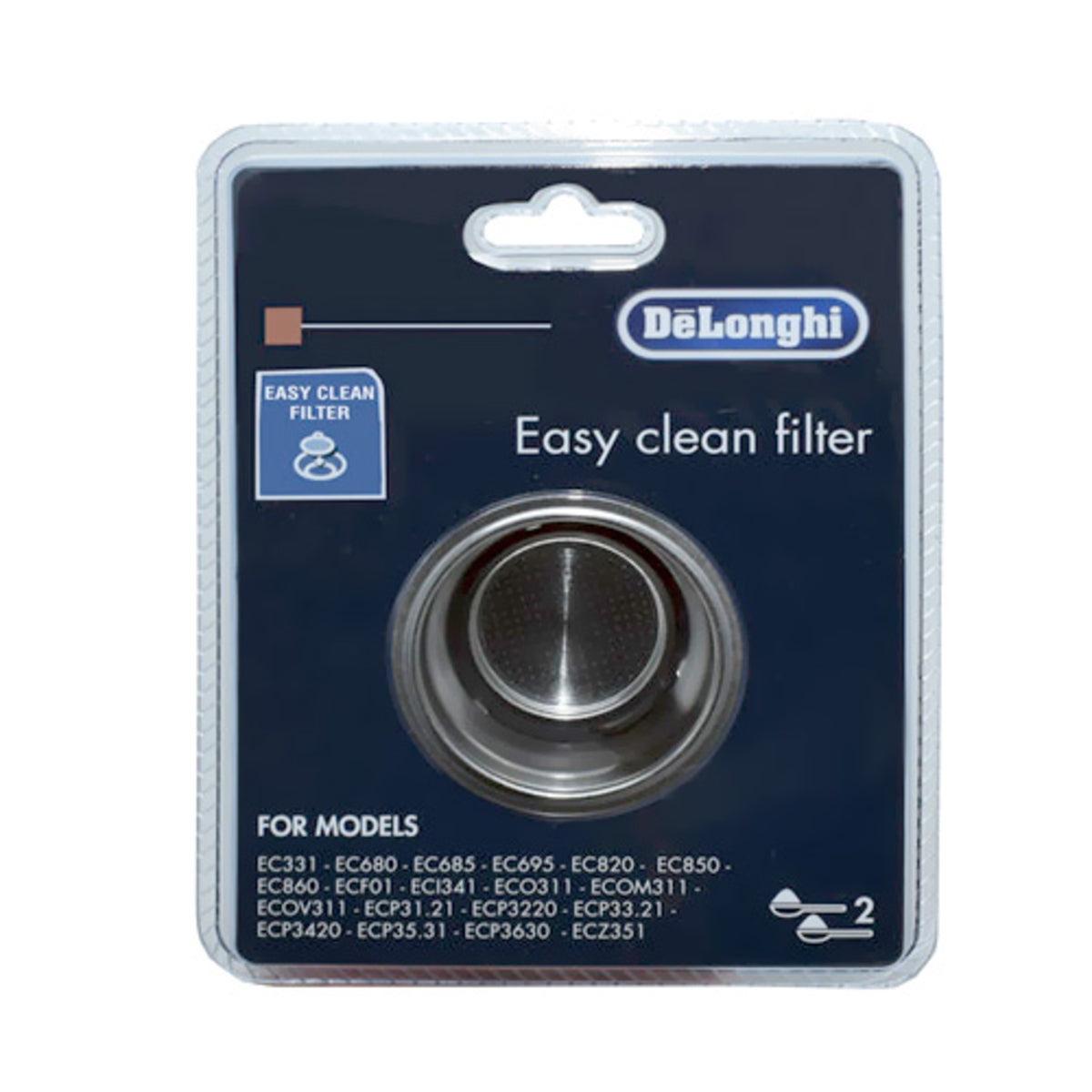 delonghi ec685 2 cup filter