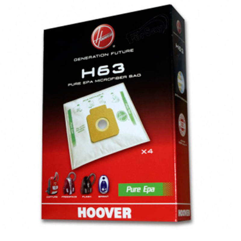 Sac aspirateur Hoover Pack 3 boîtes de 4 sacs microfibre aspirateur H63